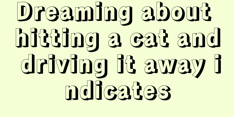 Dreaming about hitting a cat and driving it away indicates