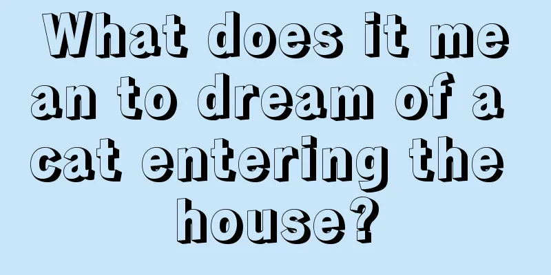 What does it mean to dream of a cat entering the house?