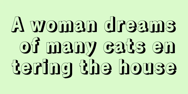 A woman dreams of many cats entering the house