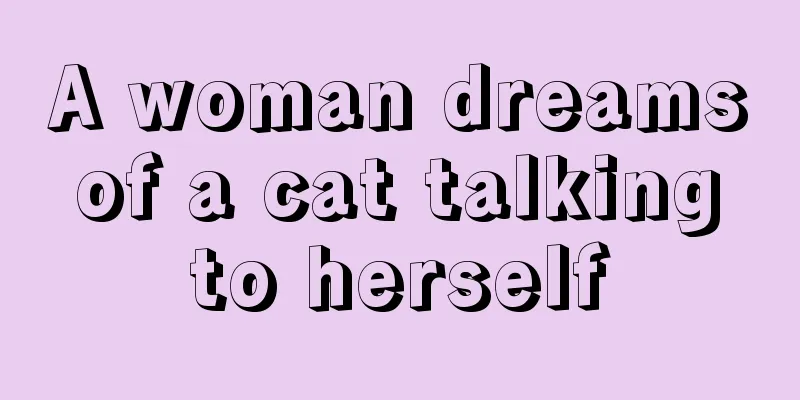 A woman dreams of a cat talking to herself