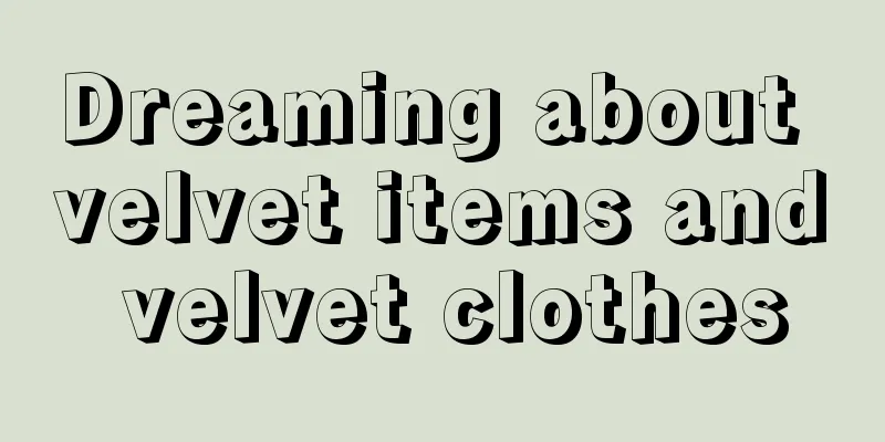 Dreaming about velvet items and velvet clothes