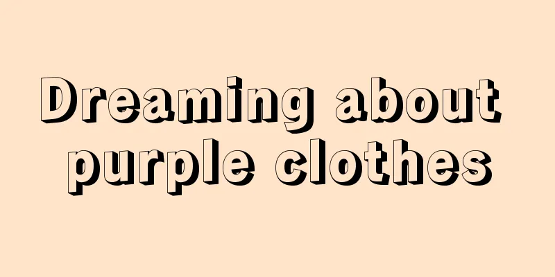 Dreaming about purple clothes