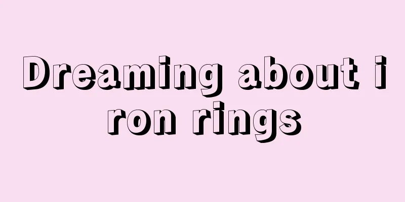 Dreaming about iron rings