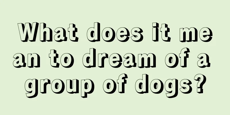 What does it mean to dream of a group of dogs?