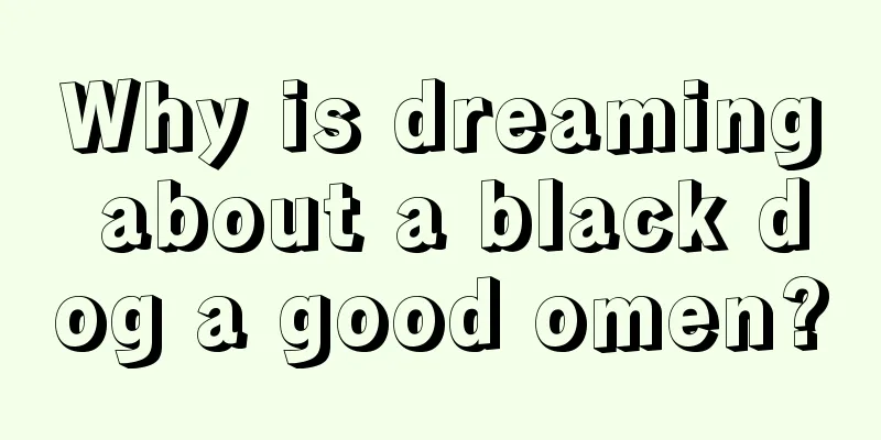 Why is dreaming about a black dog a good omen?