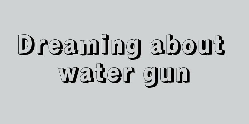 Dreaming about water gun