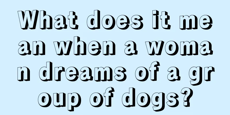 What does it mean when a woman dreams of a group of dogs?