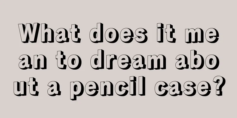 What does it mean to dream about a pencil case?