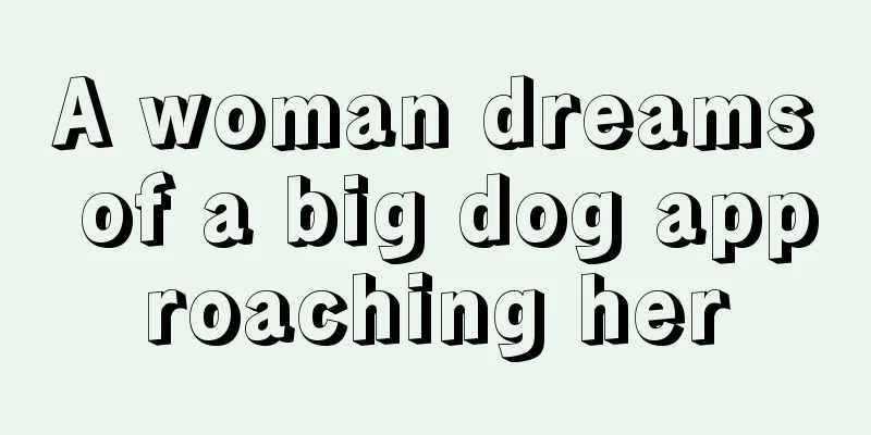 A woman dreams of a big dog approaching her