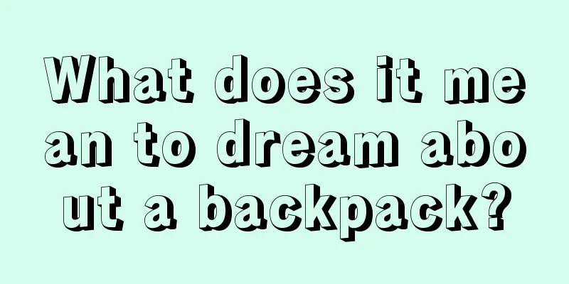 What does it mean to dream about a backpack?