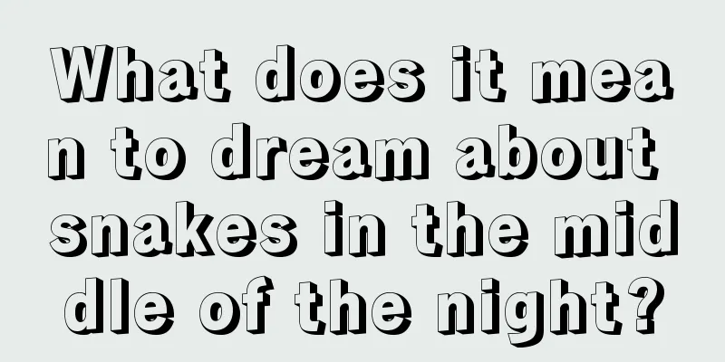 What does it mean to dream about snakes in the middle of the night?