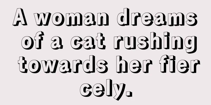 A woman dreams of a cat rushing towards her fiercely.