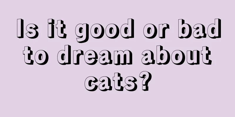 Is it good or bad to dream about cats?