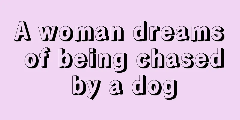 A woman dreams of being chased by a dog