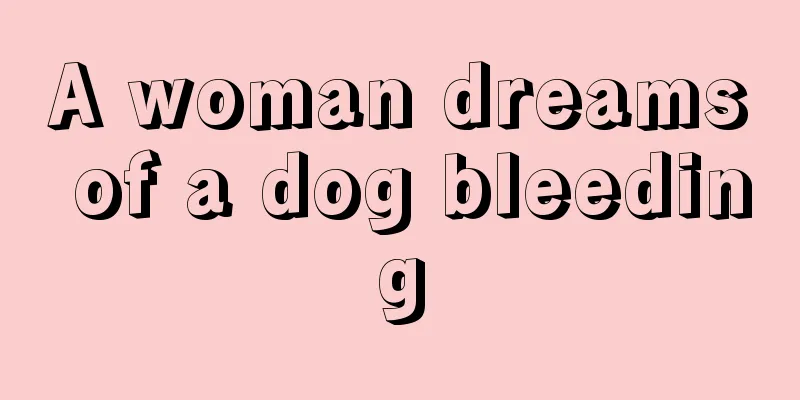 A woman dreams of a dog bleeding