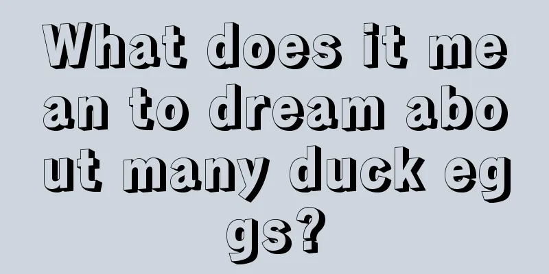 What does it mean to dream about many duck eggs?