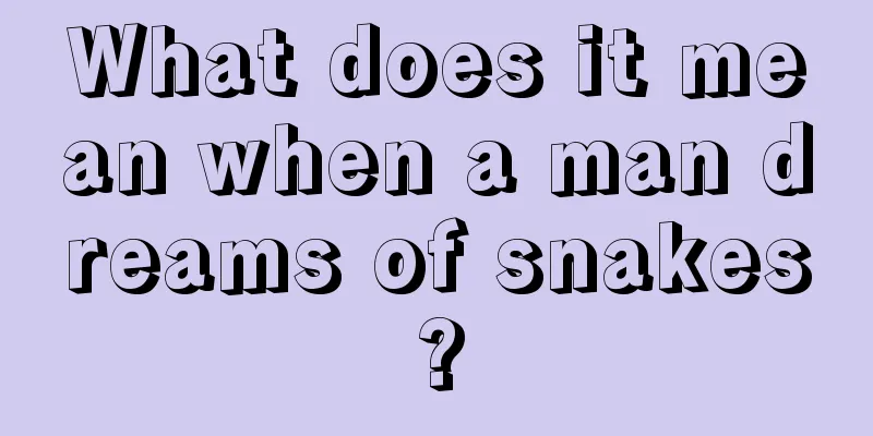 What does it mean when a man dreams of snakes?