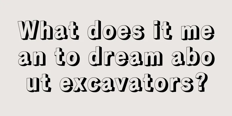 What does it mean to dream about excavators?