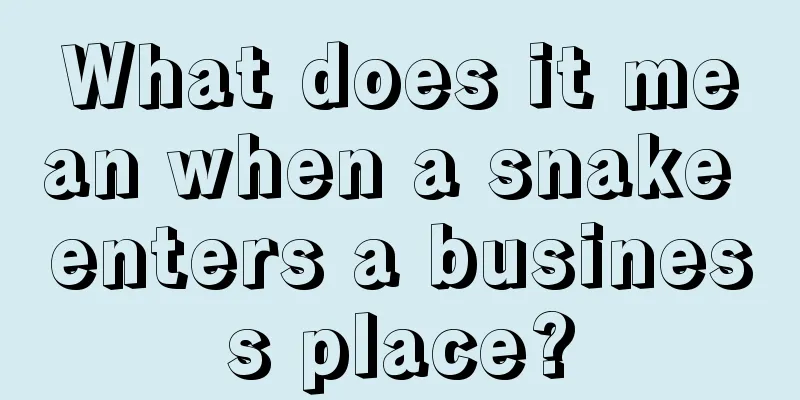 What does it mean when a snake enters a business place?