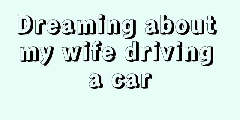 Dreaming about my wife driving a car