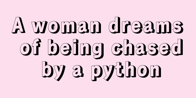 A woman dreams of being chased by a python