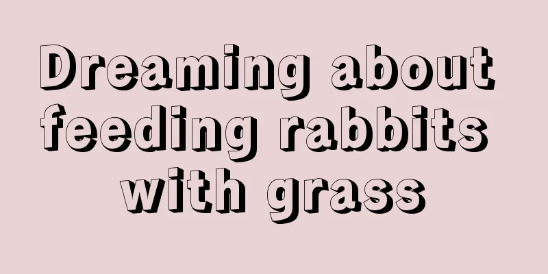 Dreaming about feeding rabbits with grass