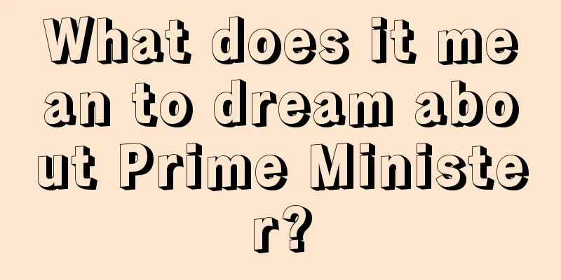 What does it mean to dream about Prime Minister?