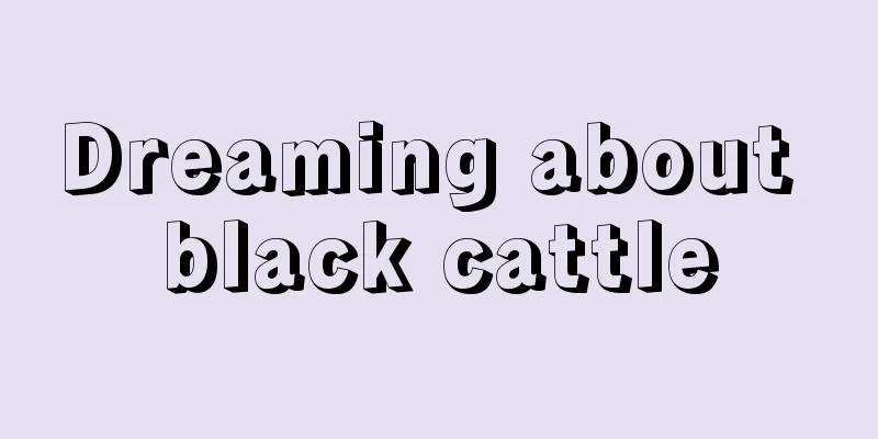 Dreaming about black cattle