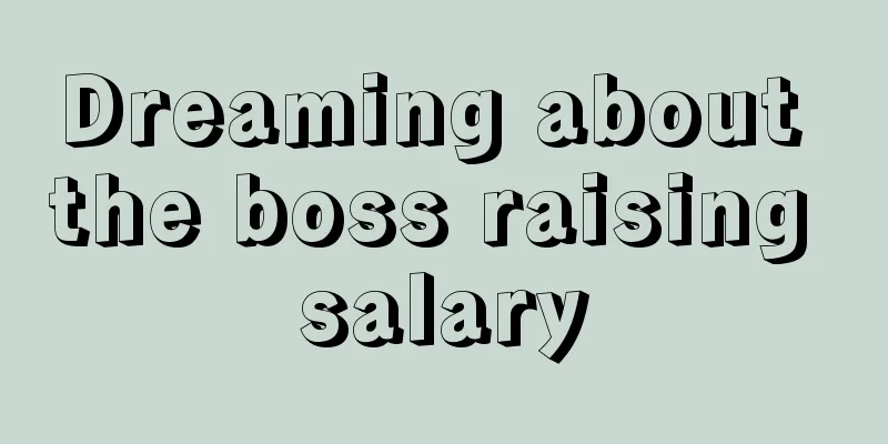 Dreaming about the boss raising salary