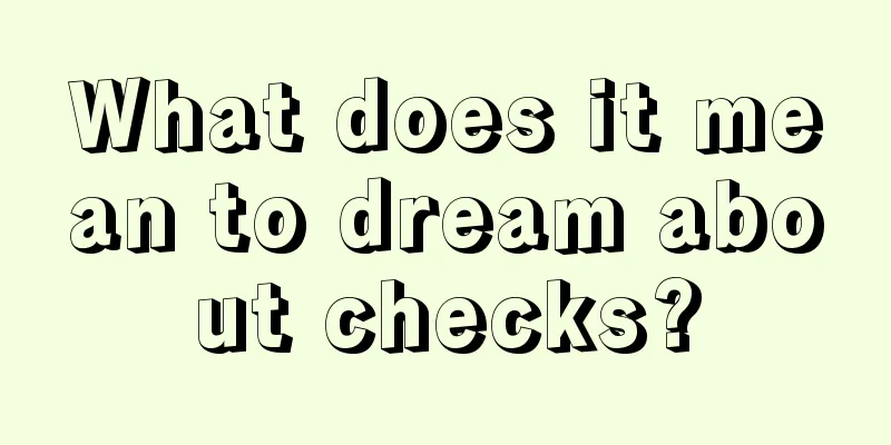 What does it mean to dream about checks?