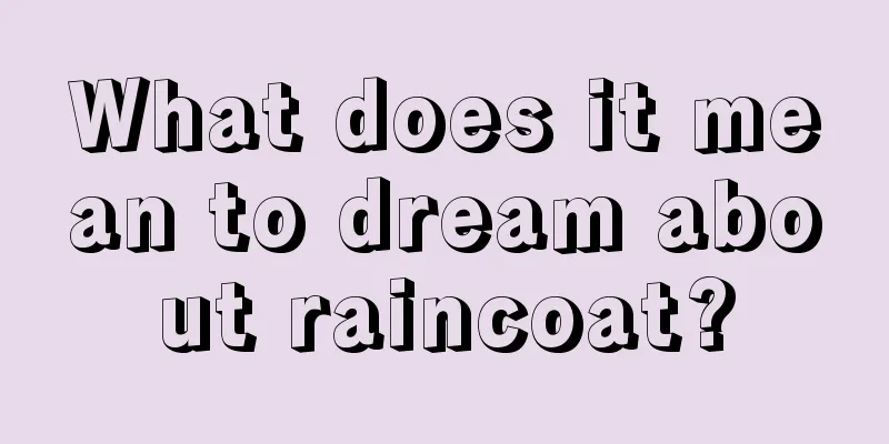 What does it mean to dream about raincoat?