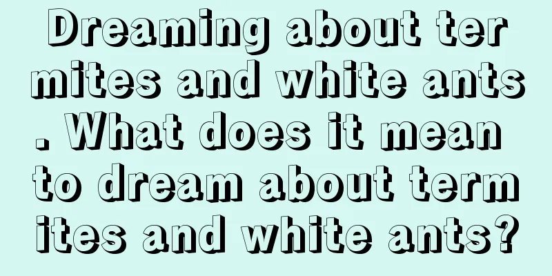 Dreaming about termites and white ants. What does it mean to dream about termites and white ants?