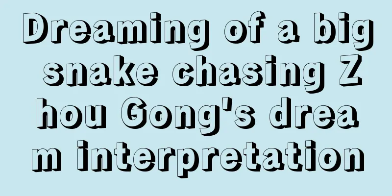 Dreaming of a big snake chasing Zhou Gong's dream interpretation