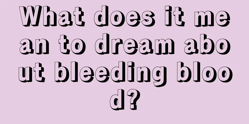 What does it mean to dream about bleeding blood?