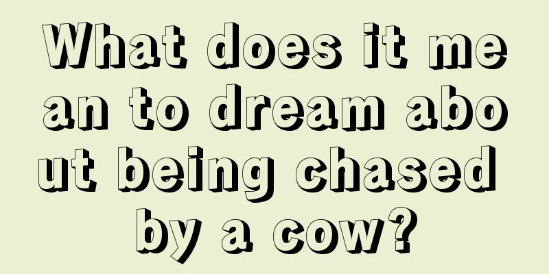 What does it mean to dream about being chased by a cow?