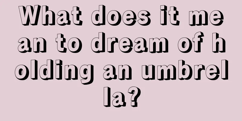 What does it mean to dream of holding an umbrella?