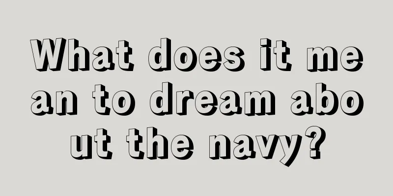 What does it mean to dream about the navy?