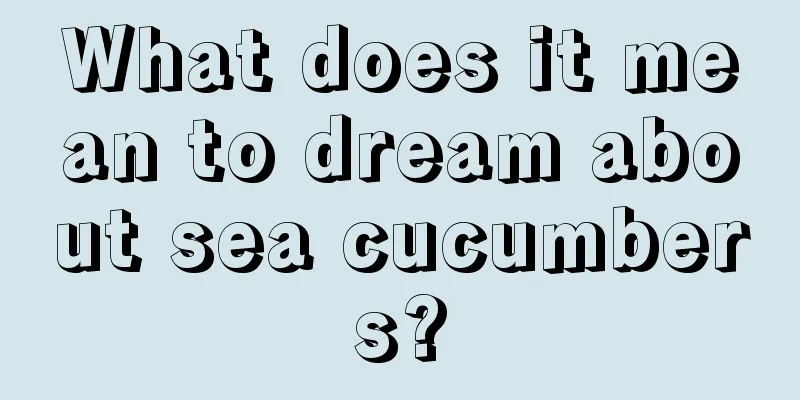 What does it mean to dream about sea cucumbers?