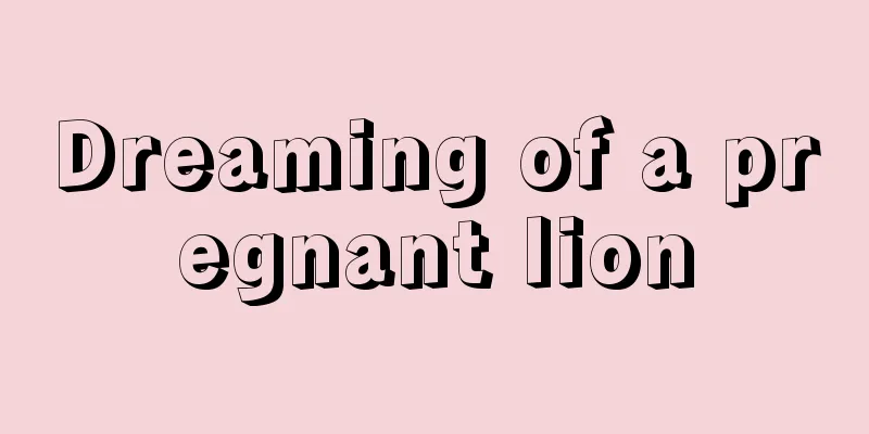 Dreaming of a pregnant lion