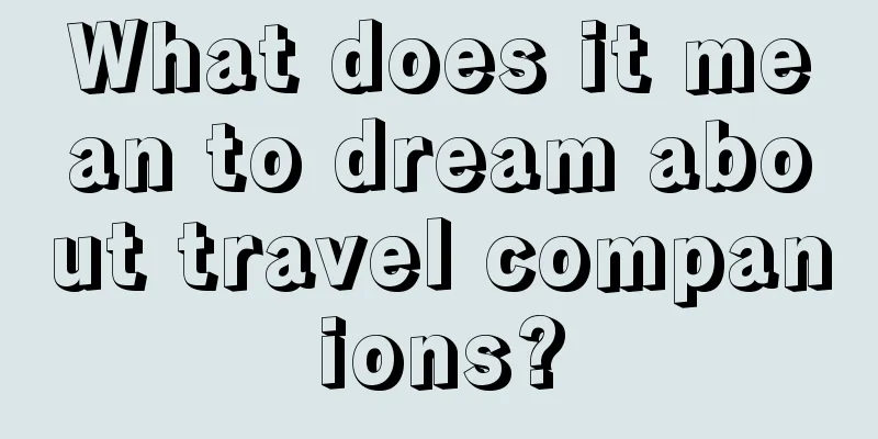 What does it mean to dream about travel companions?