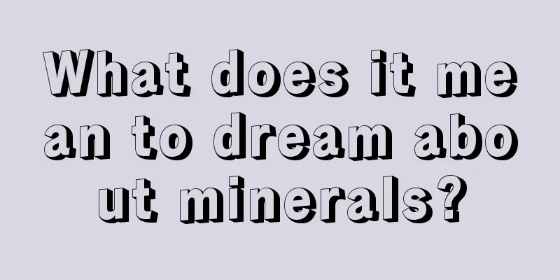 What does it mean to dream about minerals?