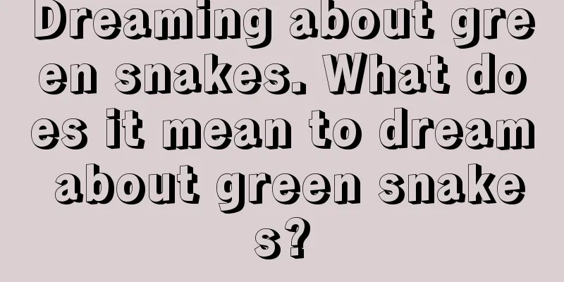 Dreaming about green snakes. What does it mean to dream about green snakes?