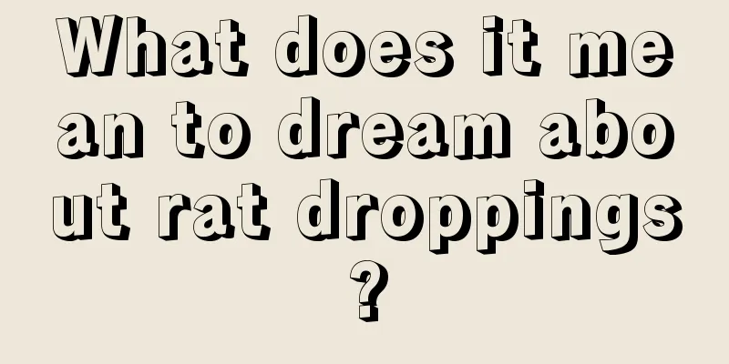 What does it mean to dream about rat droppings?