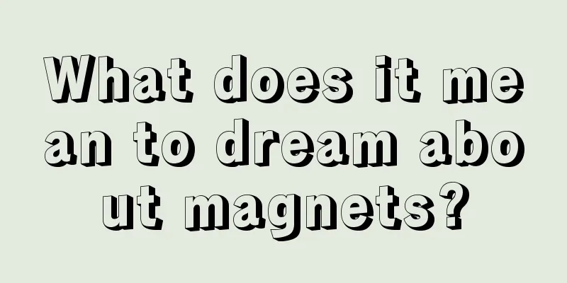 What does it mean to dream about magnets?