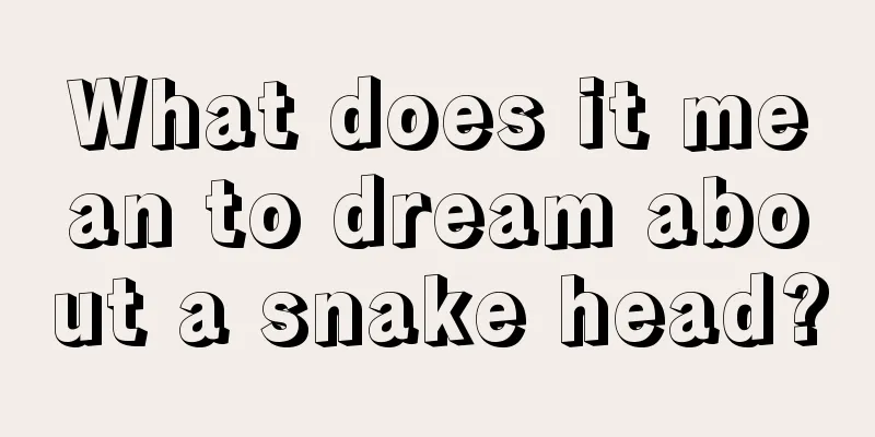 What does it mean to dream about a snake head?