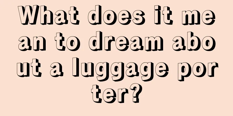 What does it mean to dream about a luggage porter?