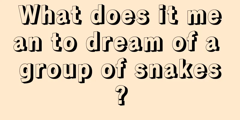 What does it mean to dream of a group of snakes?