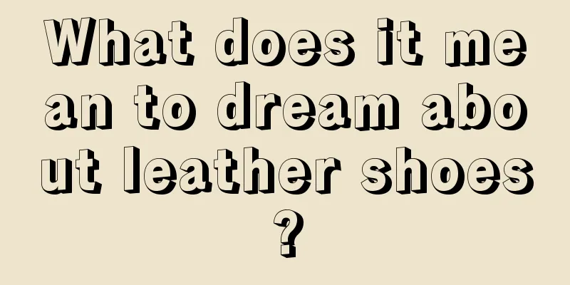 What does it mean to dream about leather shoes?