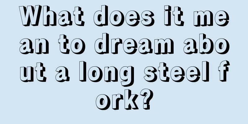 What does it mean to dream about a long steel fork?