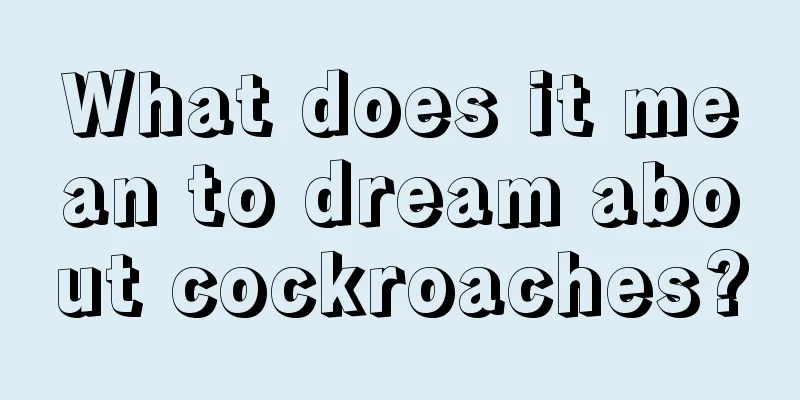 What does it mean to dream about cockroaches?